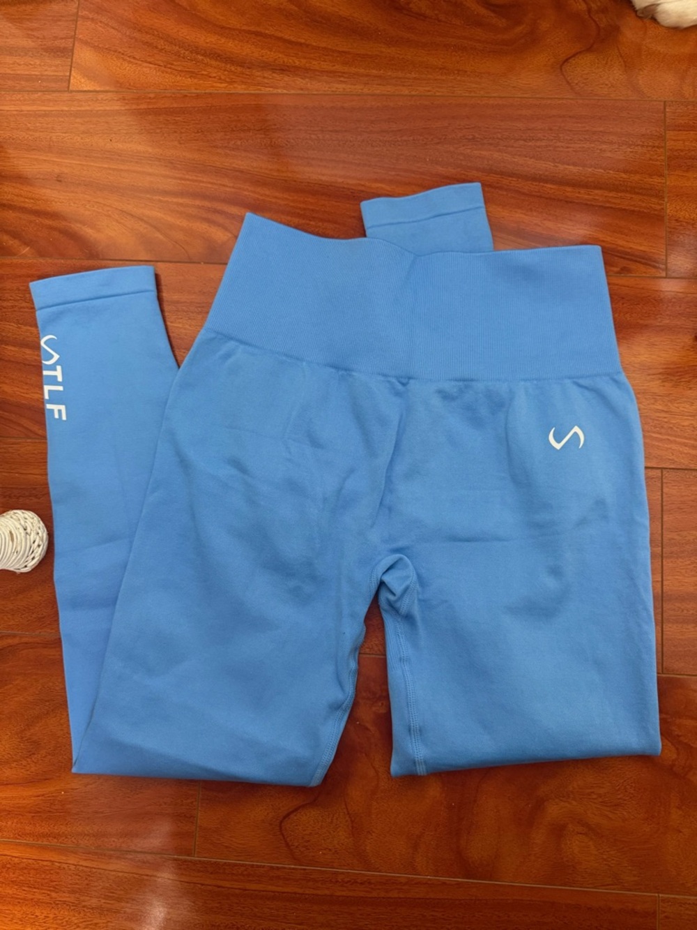 STLF Sky Blue High-Waist Performance Leggings